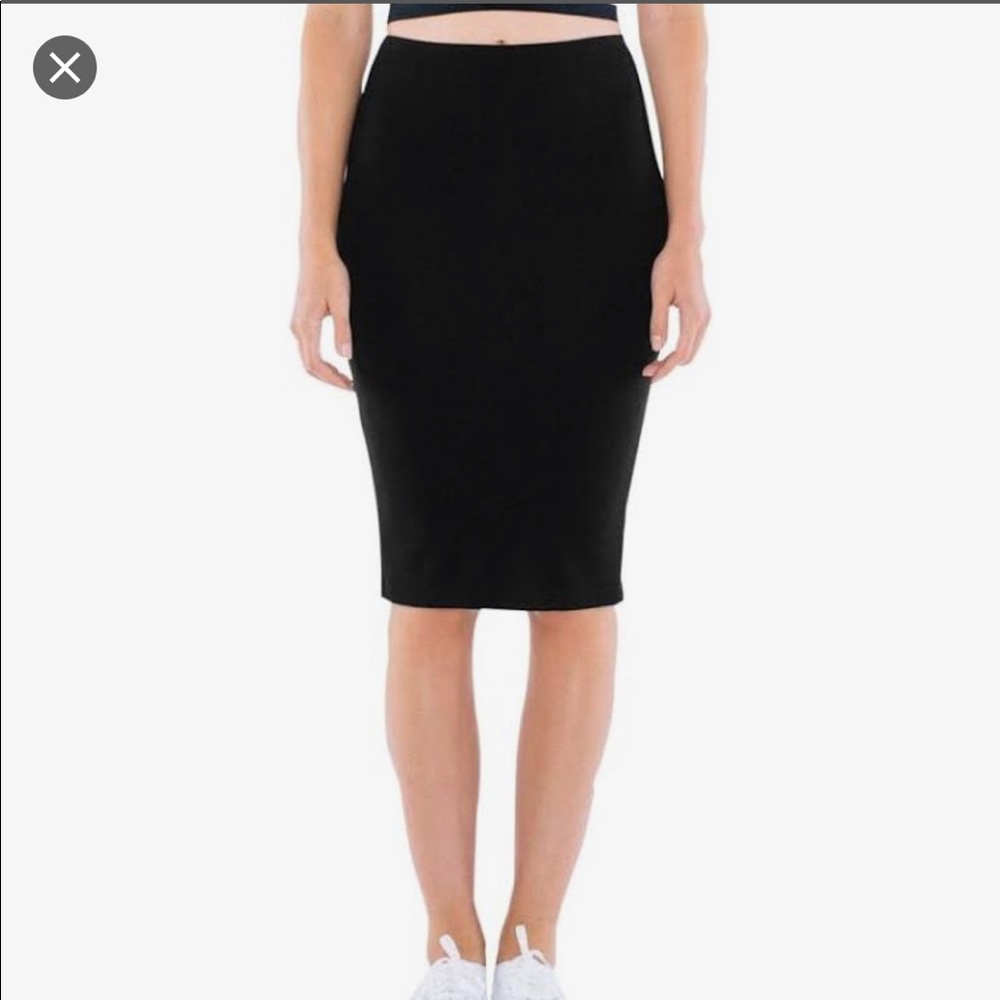 American Apparel bottoms ponte mid Length skirt